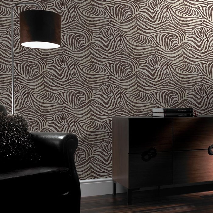 Zebra Skin Wallpaper Zebra Brown Beige Wallpaper Animal Skin Wallpaper