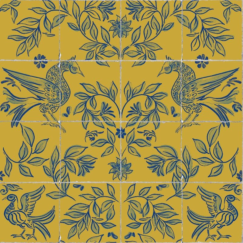 Arthouse Vintage Bloom Mustard Yellow Wallpaper - 10.05m x 53cm |  Wickes.co.uk