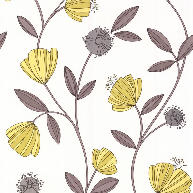 Capri Yellow Cream Wallpaper, Yellow Wallpaper, Wallpaper Online