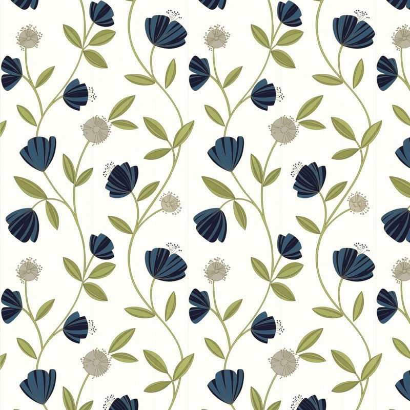 Capri Blue Cream Wallpaper, Blue Wallpaper, Buy Wallpaper ...