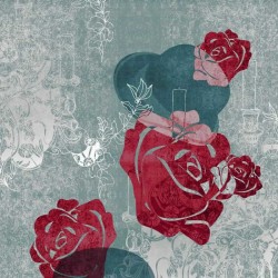 Edward Bowler Rose Red Wall Mural